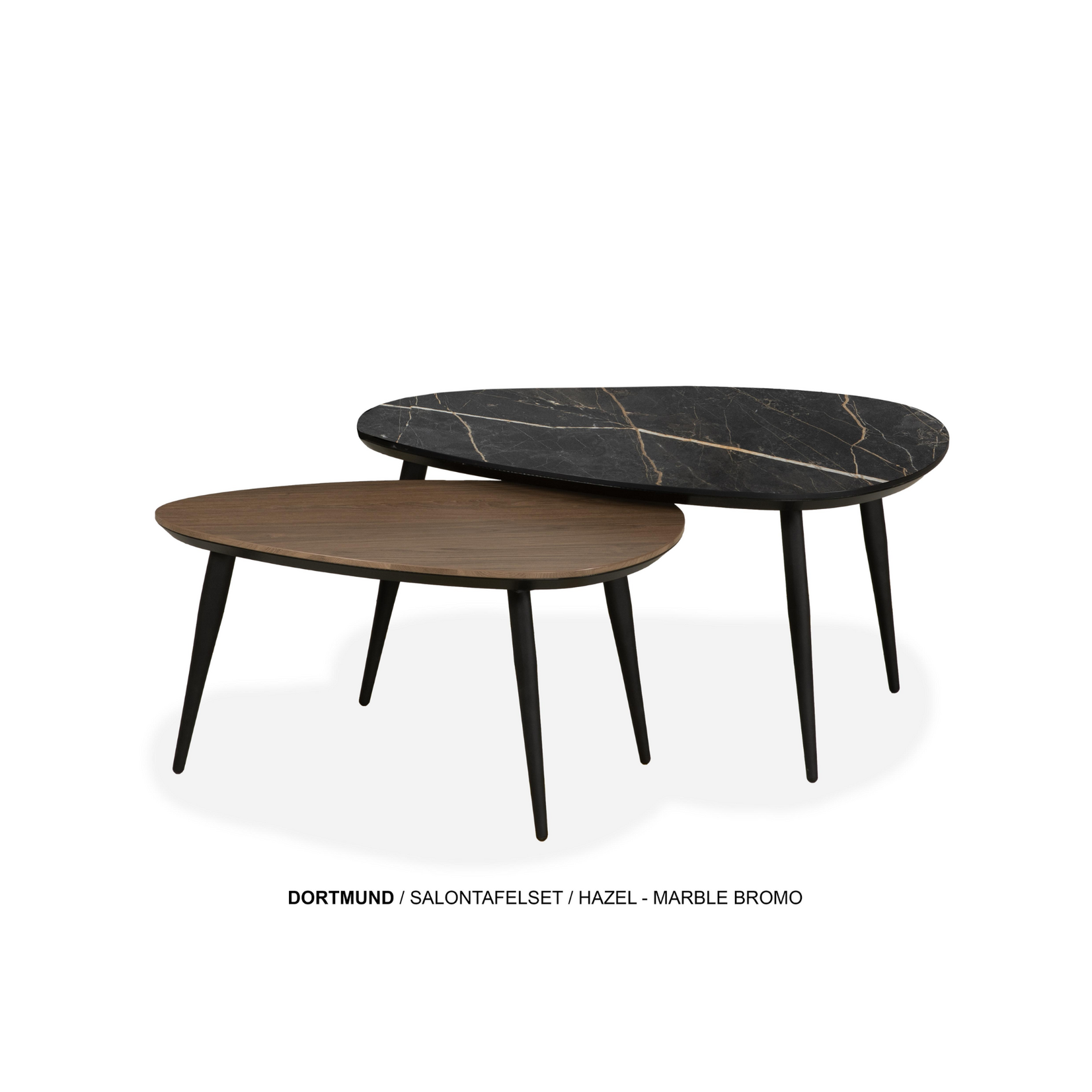 Dortmund Dortmund Salontafel set ovaal - Lamulux