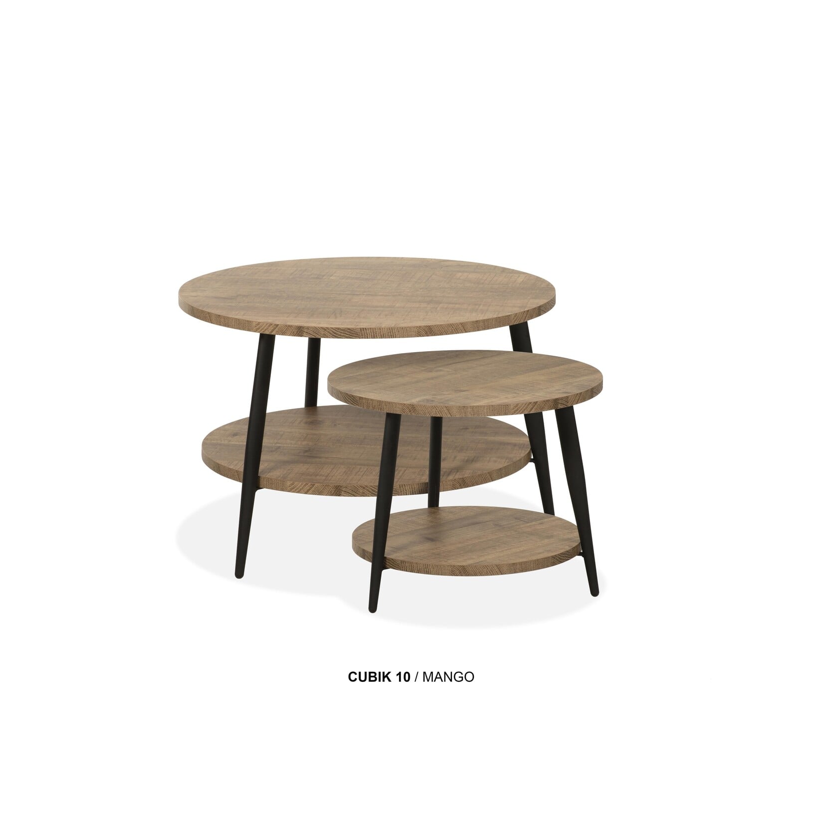 Cubik  CUBIK-10 Salontafel Rond – Set van 2 – Lamulux