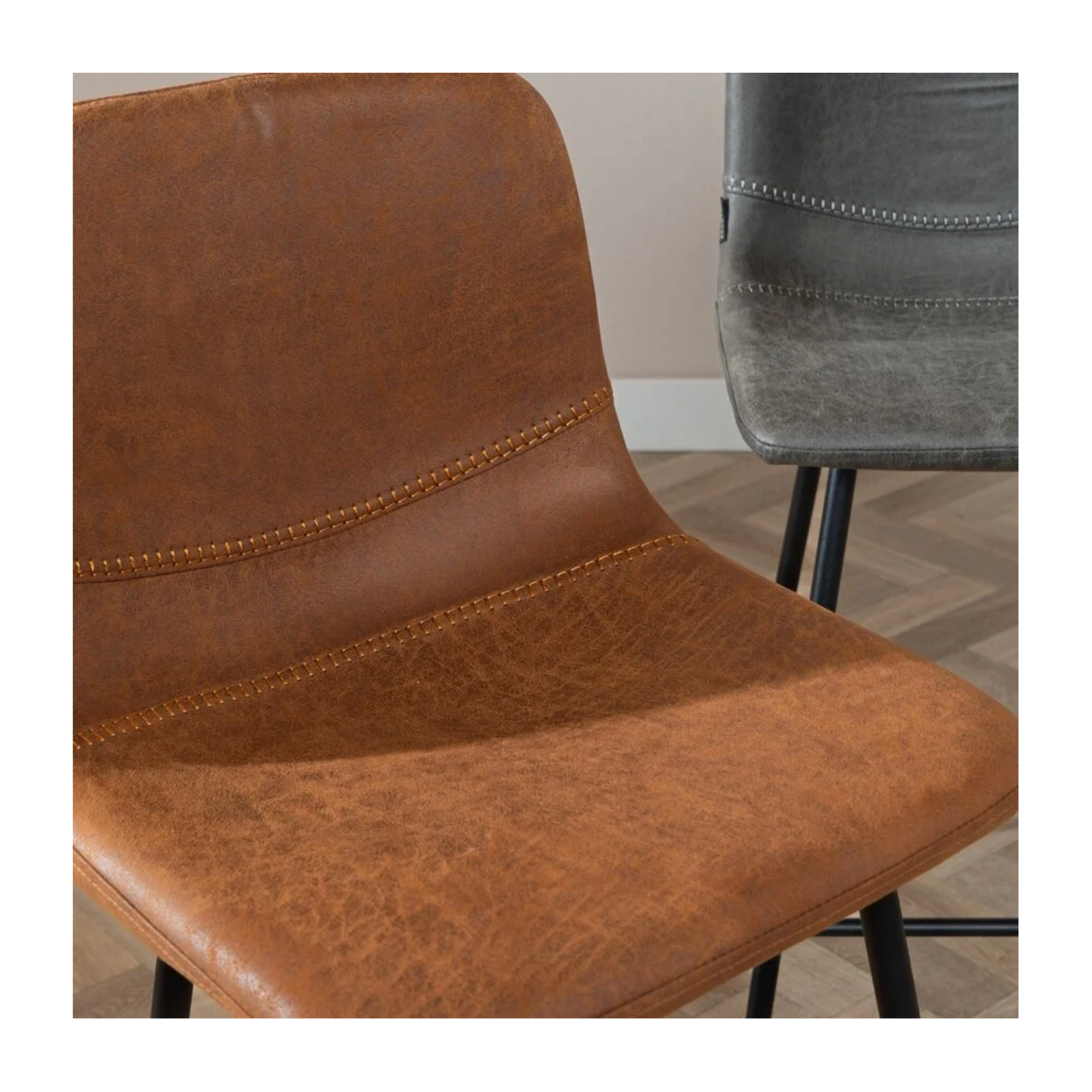Barkruk Mikky Cognac eco-leer 65-78 cm