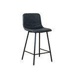 Barkruk Mikky Zwart eco-leer 65-78 cm