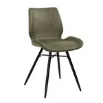 Barrel Stoel Barrel Groen Eco-Leer