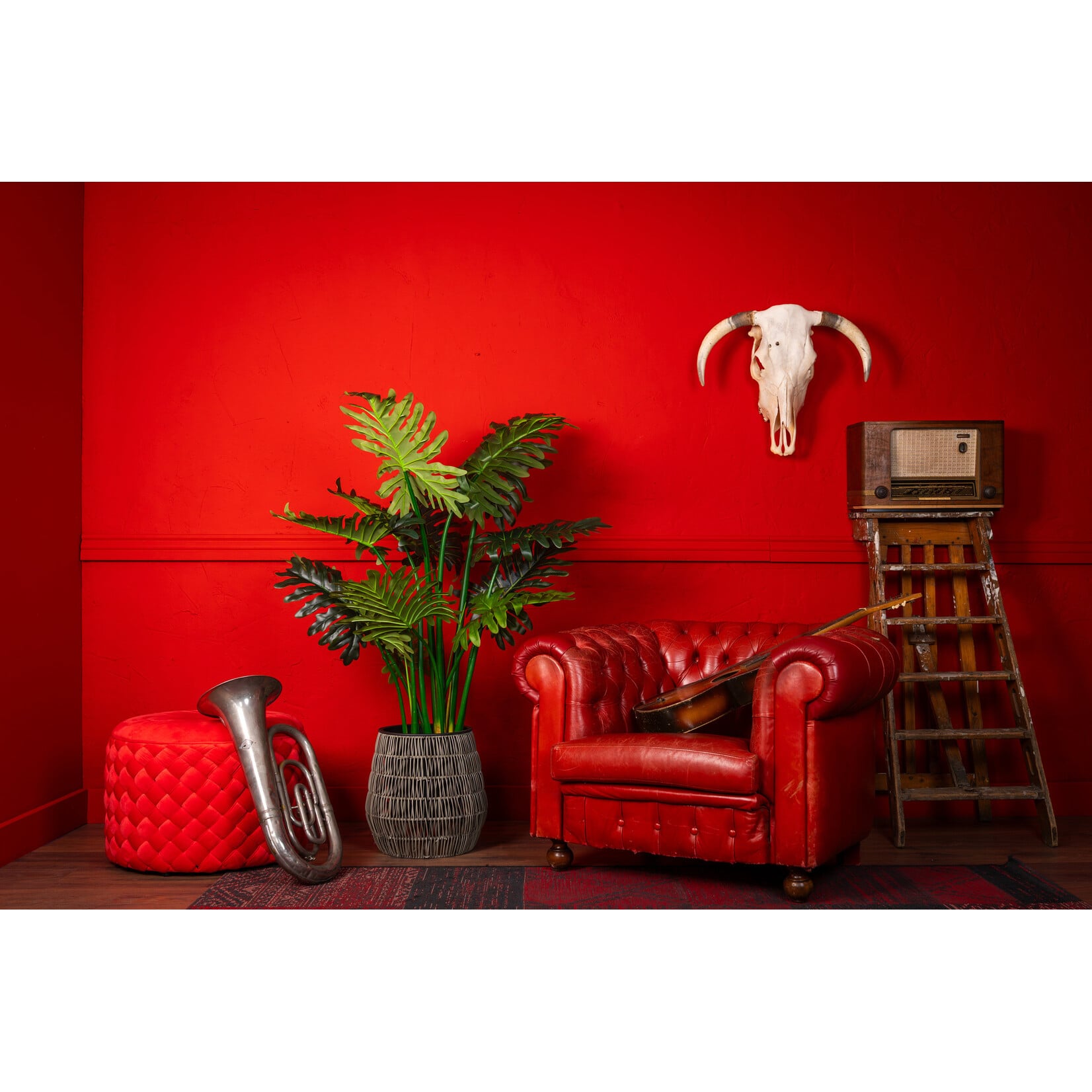 NeverLeafs Kunstplant Philodendron 140cm