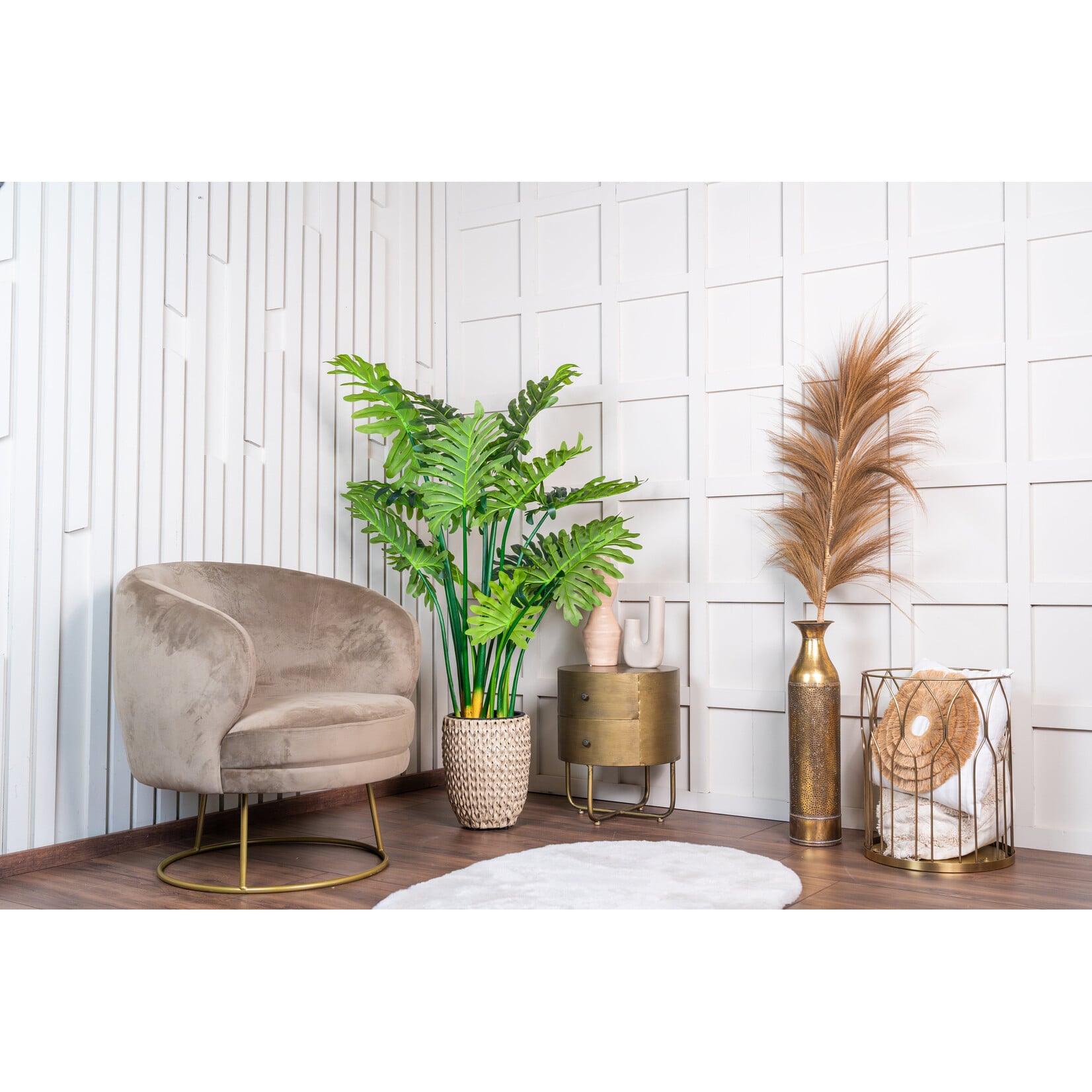 NeverLeafs Kunstplant Philodendron 140cm