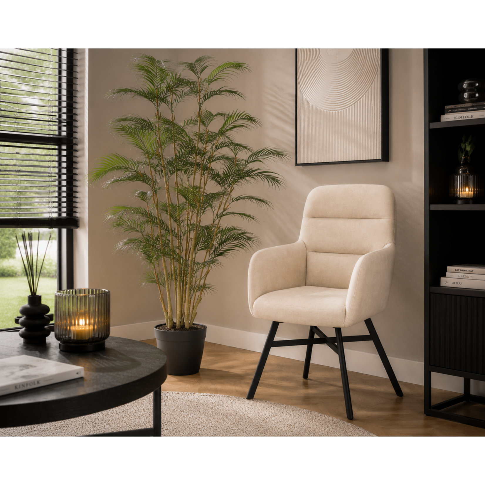 NeverLeafs Tropische Areca palm kunstplant 160 cm