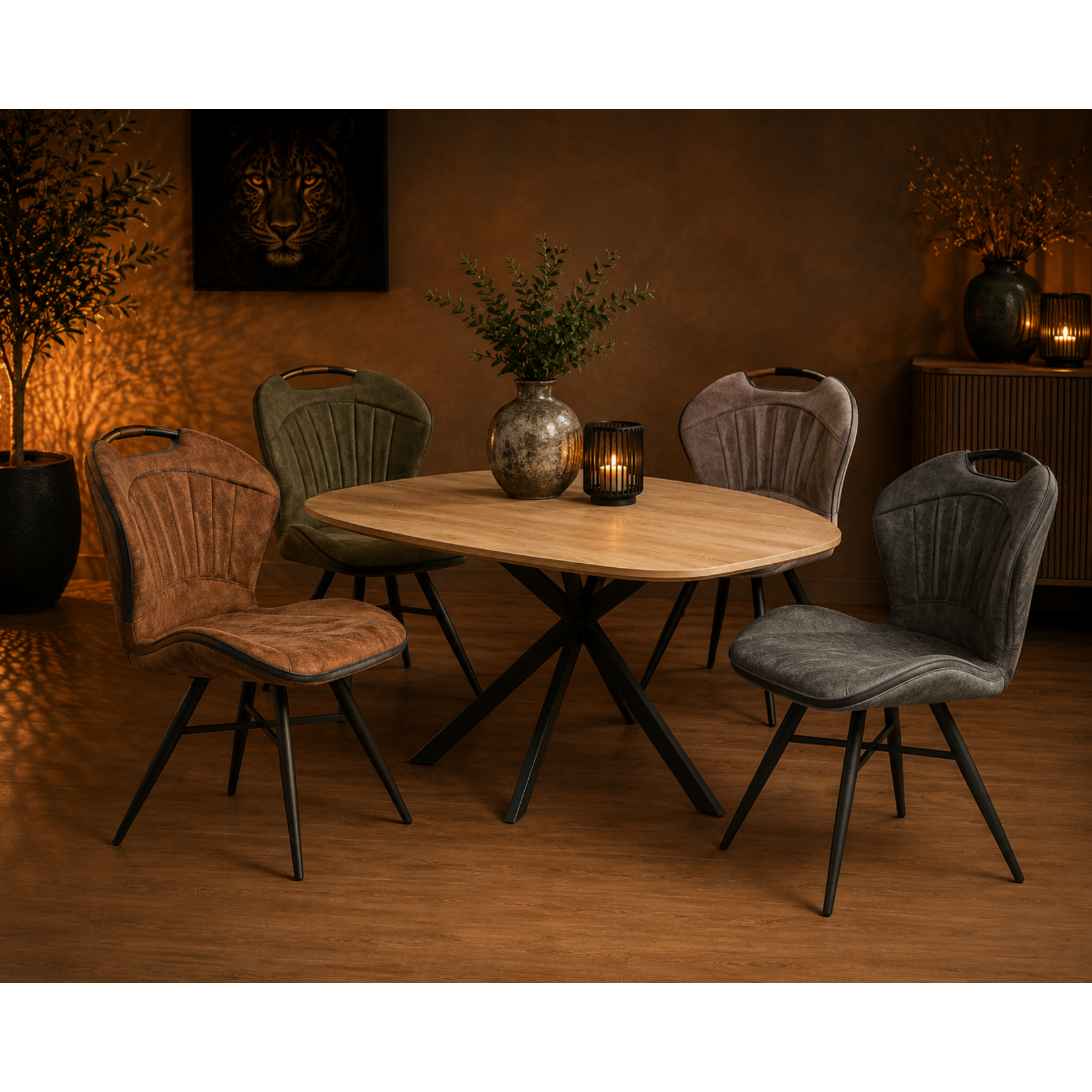Maxfurn Eetkamerstoel SPLASH Antraciet