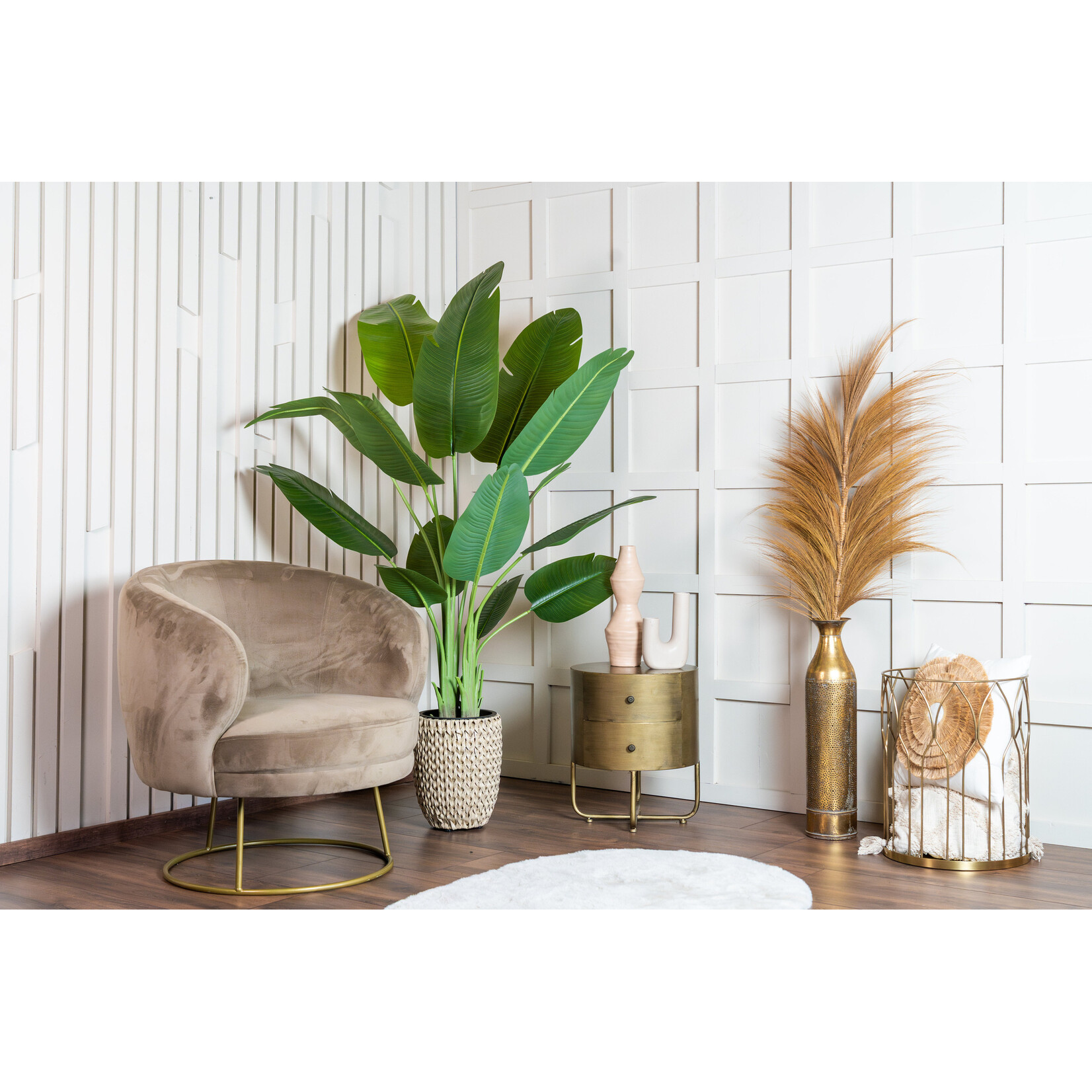 NeverLeafs Kunstplant Strelitzia 180 cm real touch