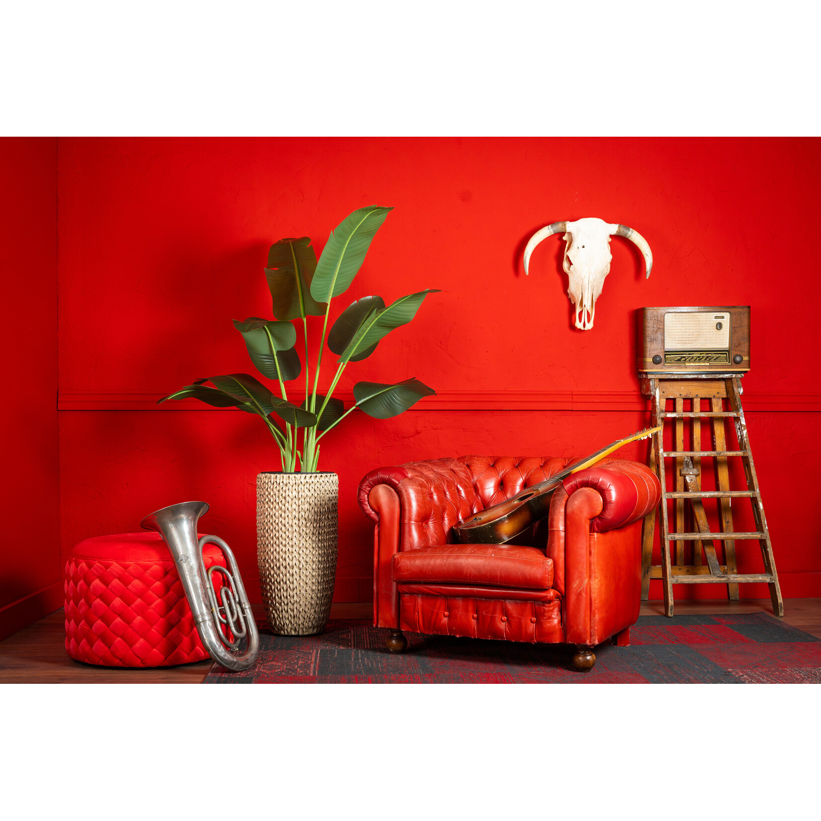 NeverLeafs Kunstplant Strelitzia 150 cm real touch