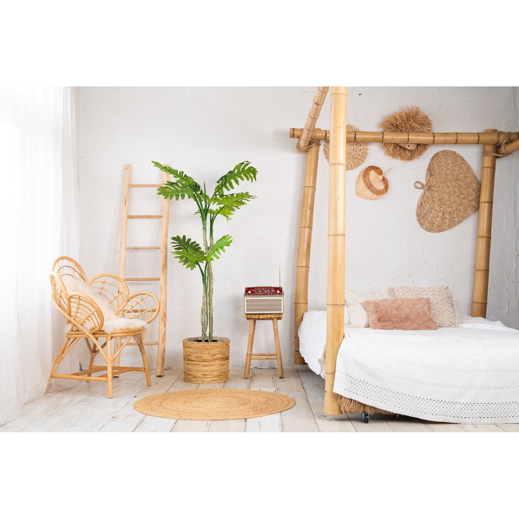 NeverLeafs Kunstplant 160 cm Philodendron