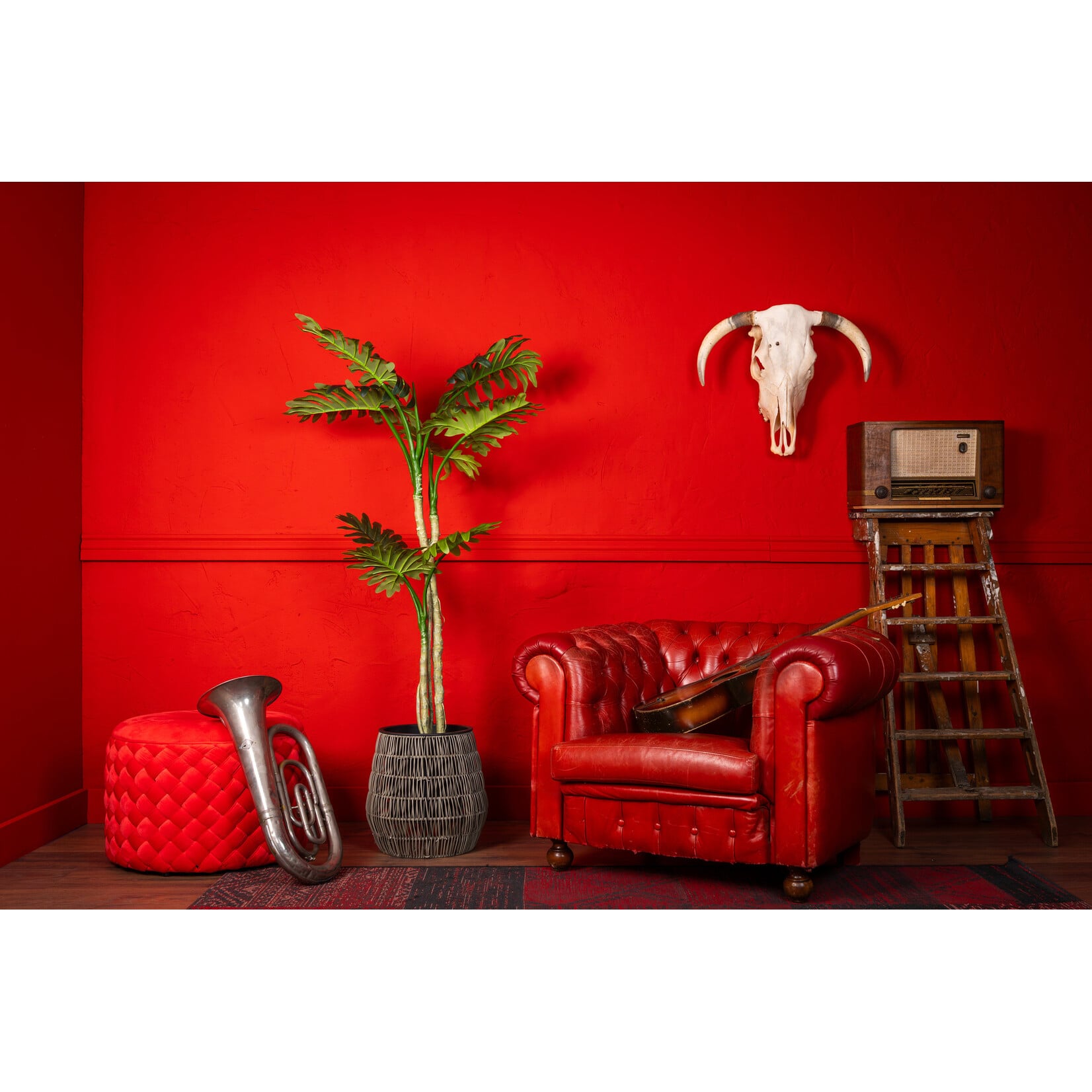 NeverLeafs Kunstplant 160 cm Philodendron