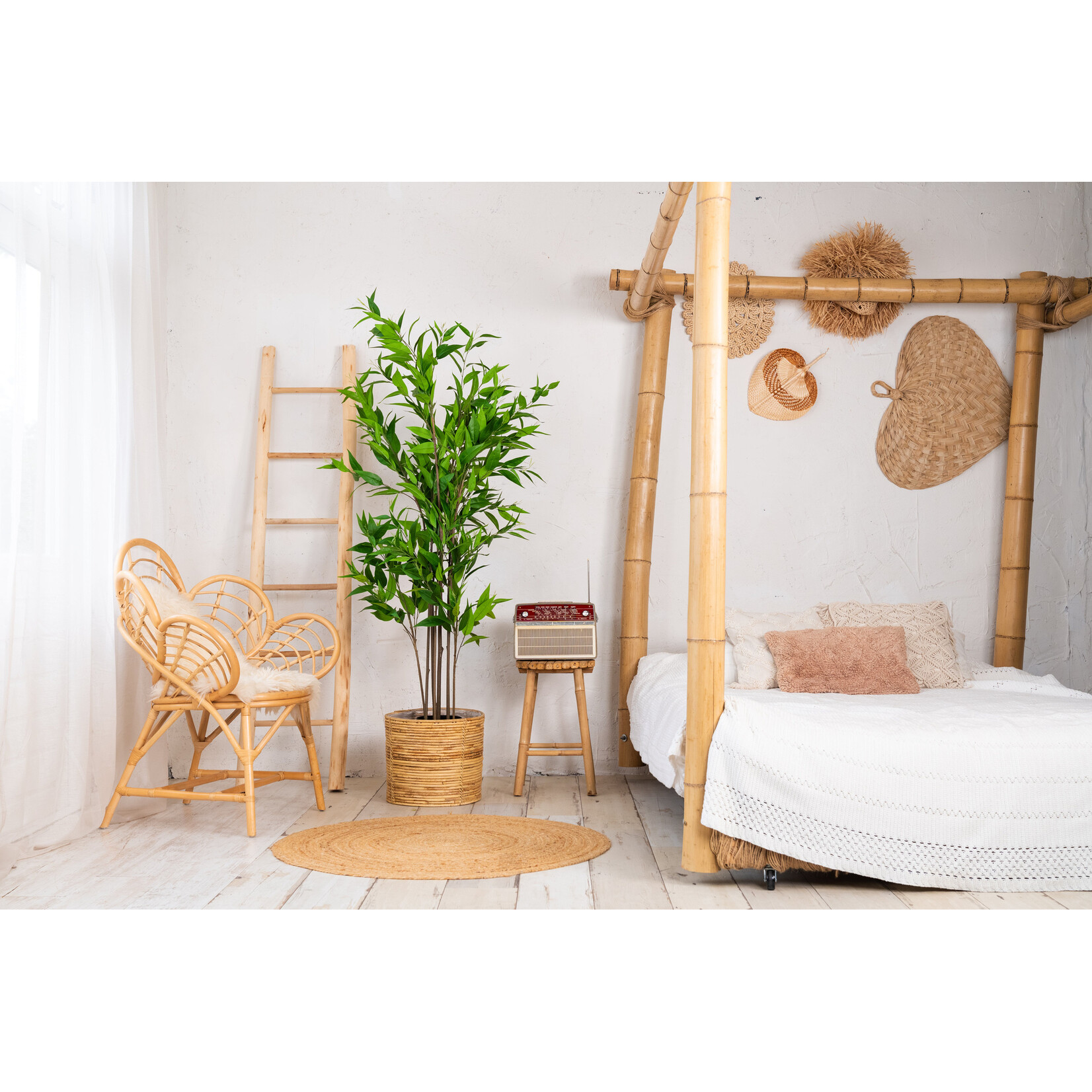 NeverLeafs Kunstplant Eucalyptus  Deluxe 180 cm