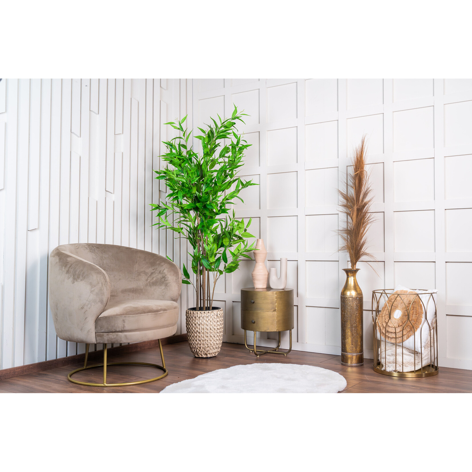 NeverLeafs Kunstplant Eucalyptus  Deluxe 180 cm