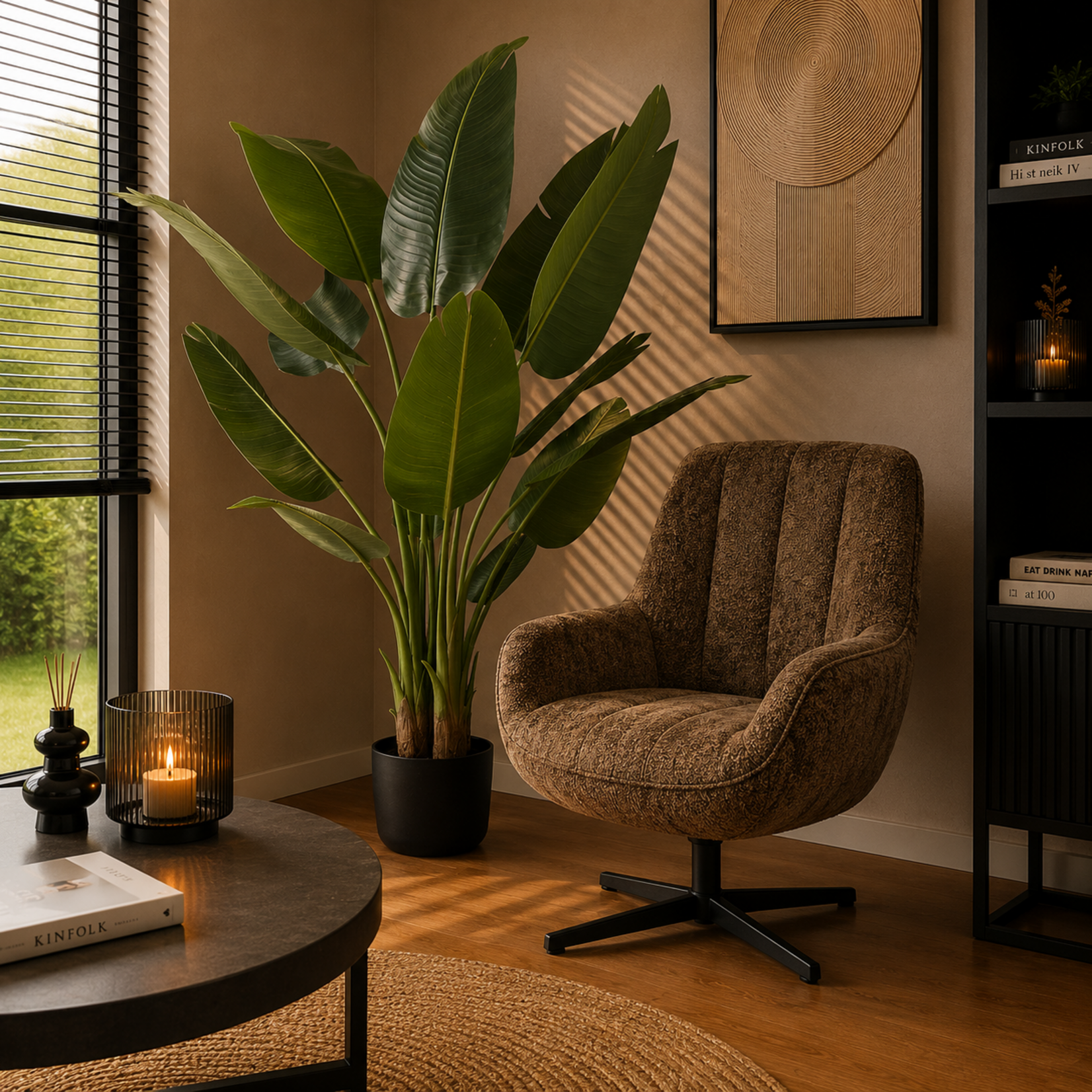 NeverLeafs Kunstplant Strelitzia 150 cm real touch