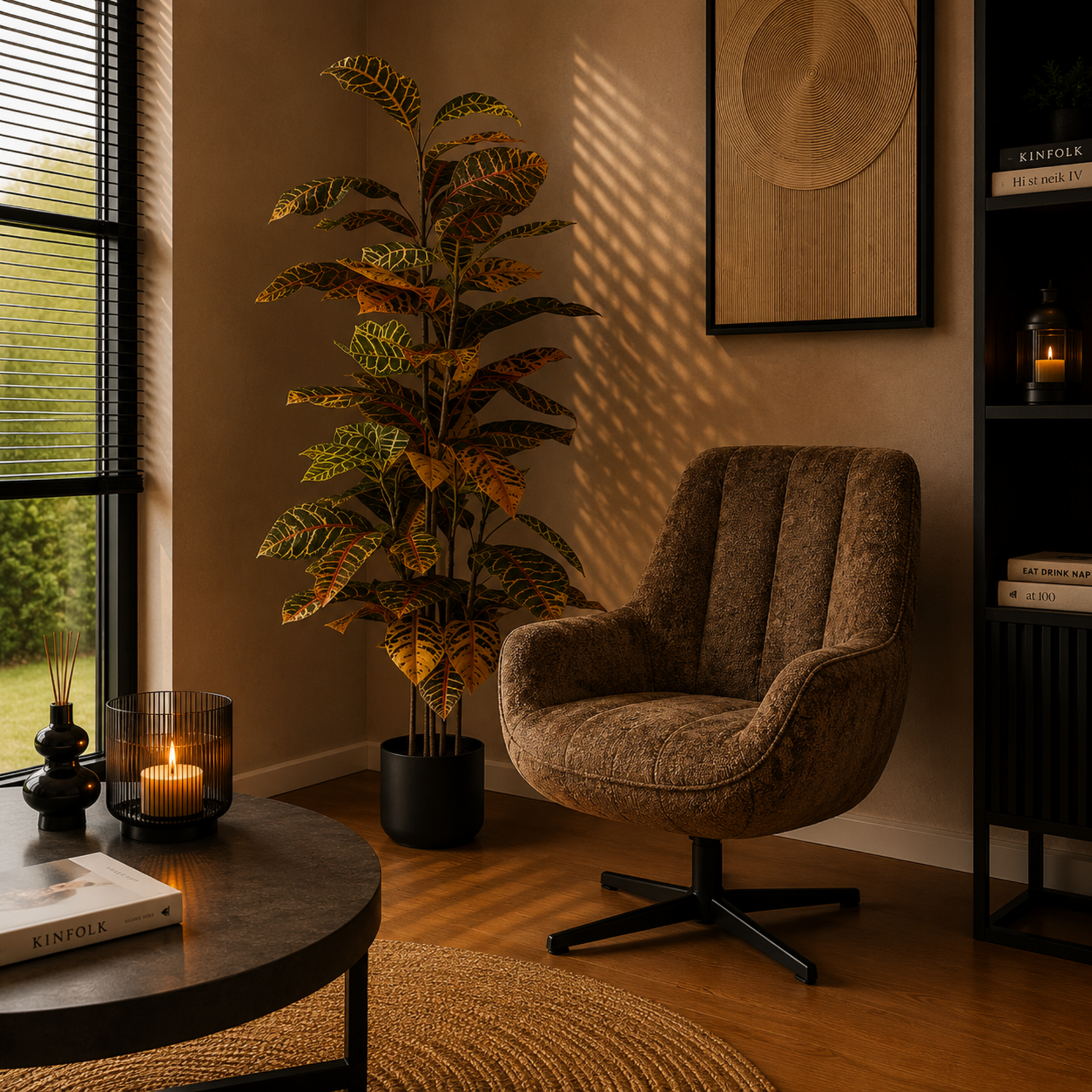 NeverLeafs Kunstplant Ficus 120cm
