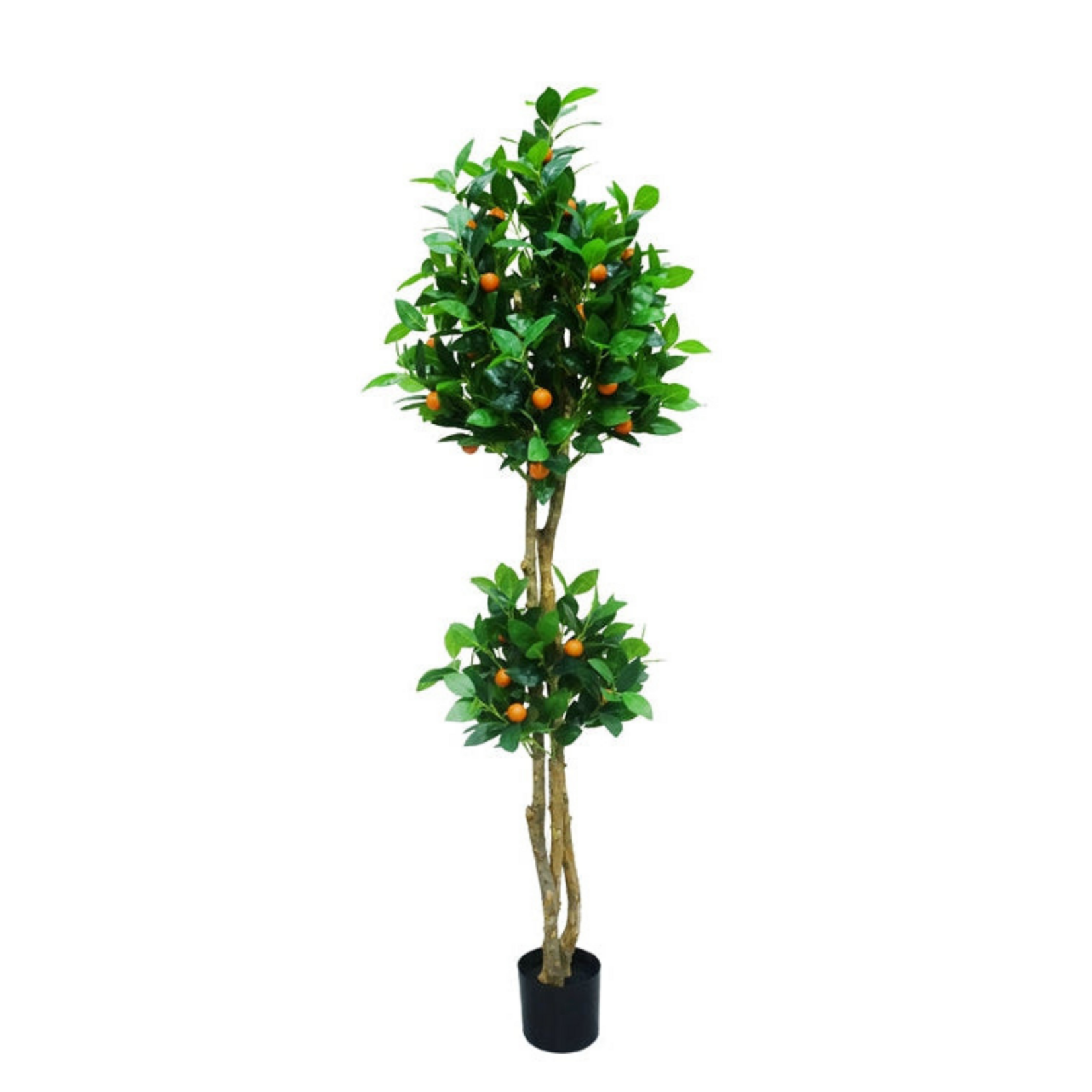 NeverLeafs Sinaasappel kunstboom 130 cm - Mediterrane uitstraling