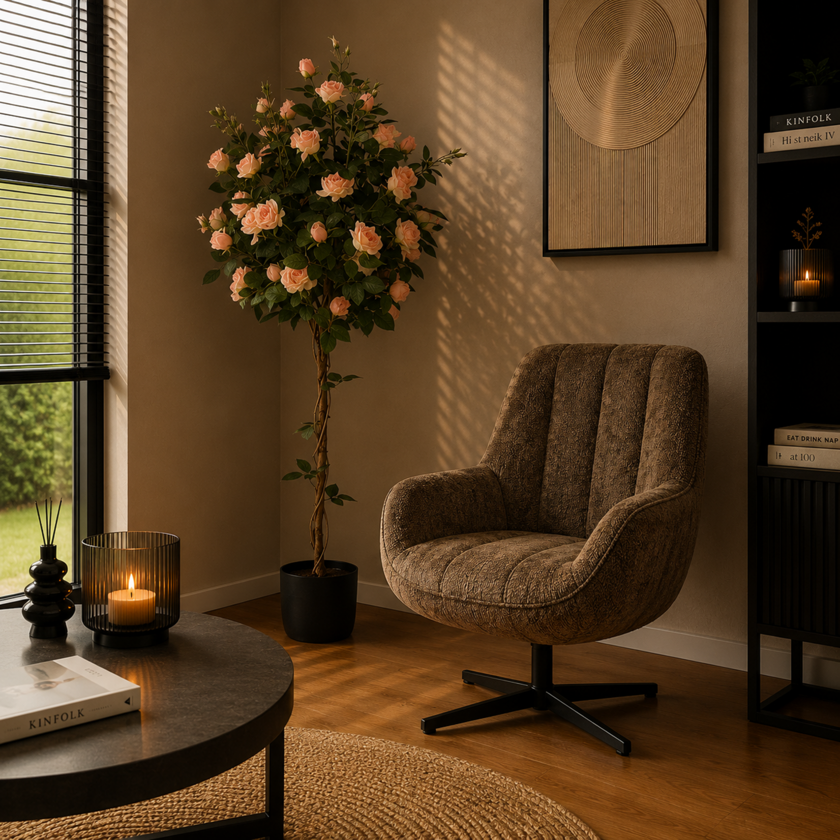 NeverLeafs Rozen kunstboom 140 cm