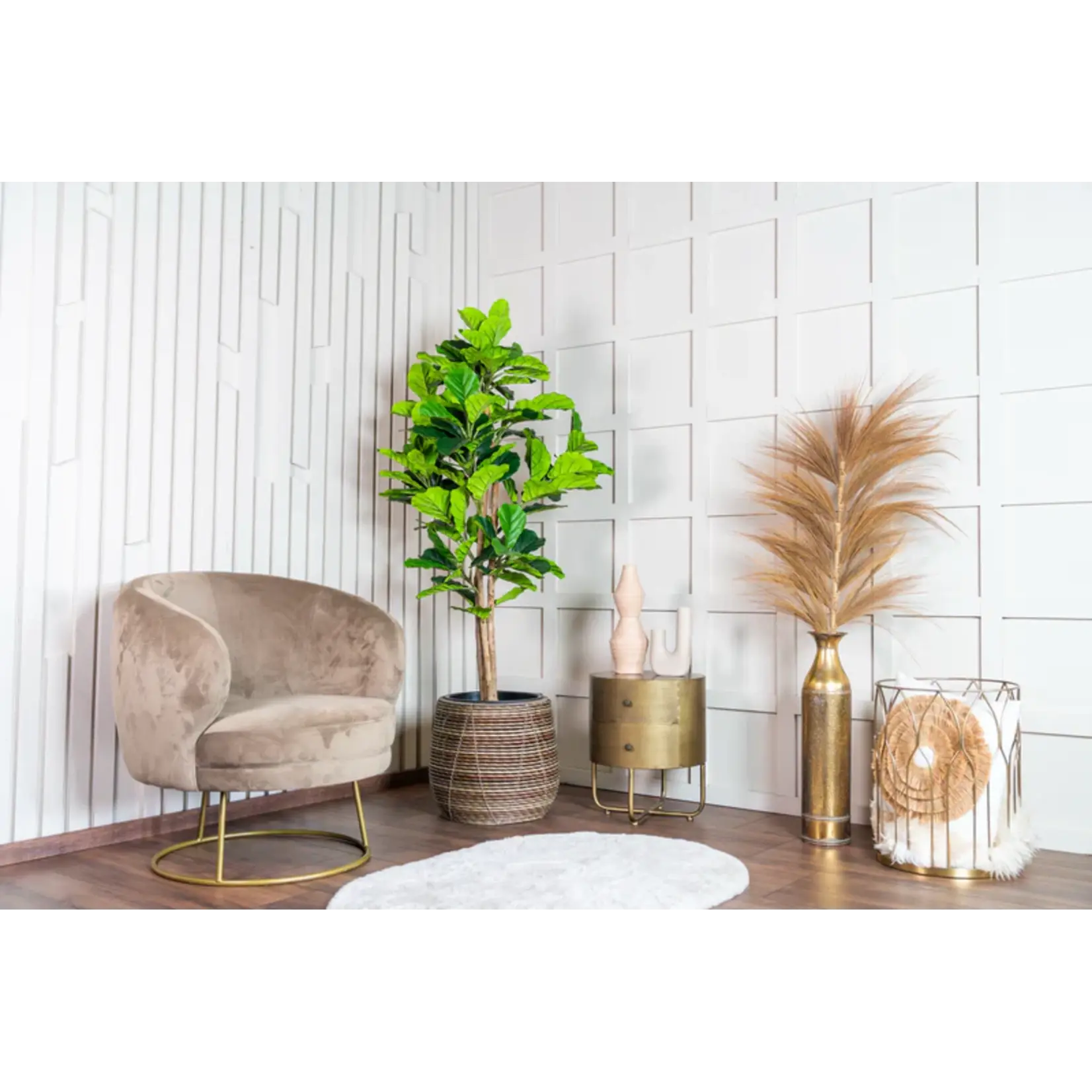 NeverLeafs Fiddle Leaf Fig kunstplant 185 cm - Stijlvolle vioolbladplant