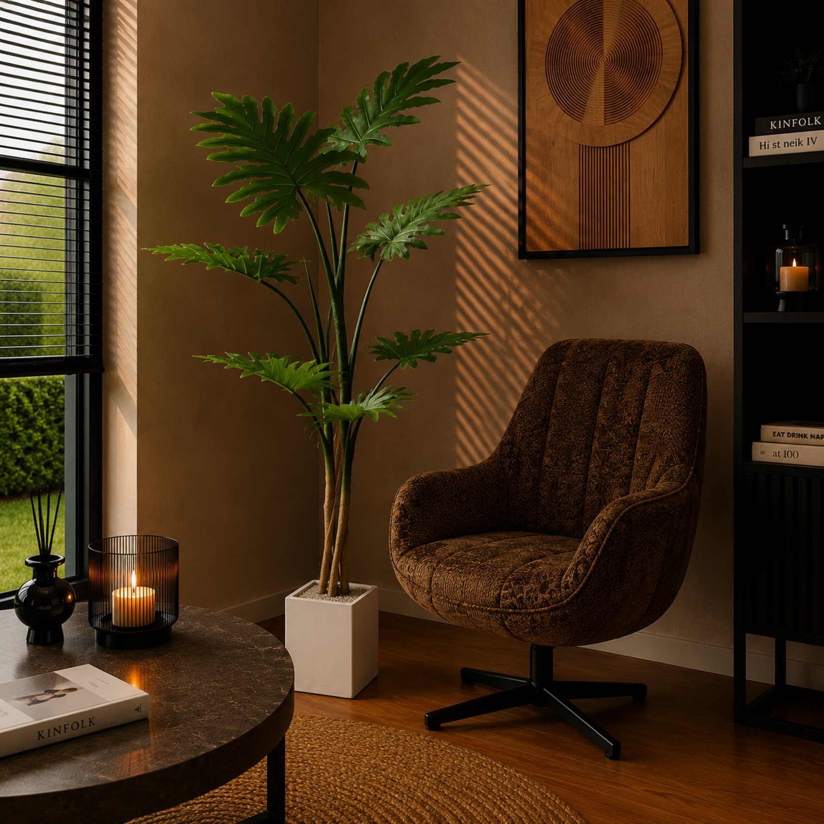 NeverLeafs Kunstplant 160 cm Philodendron