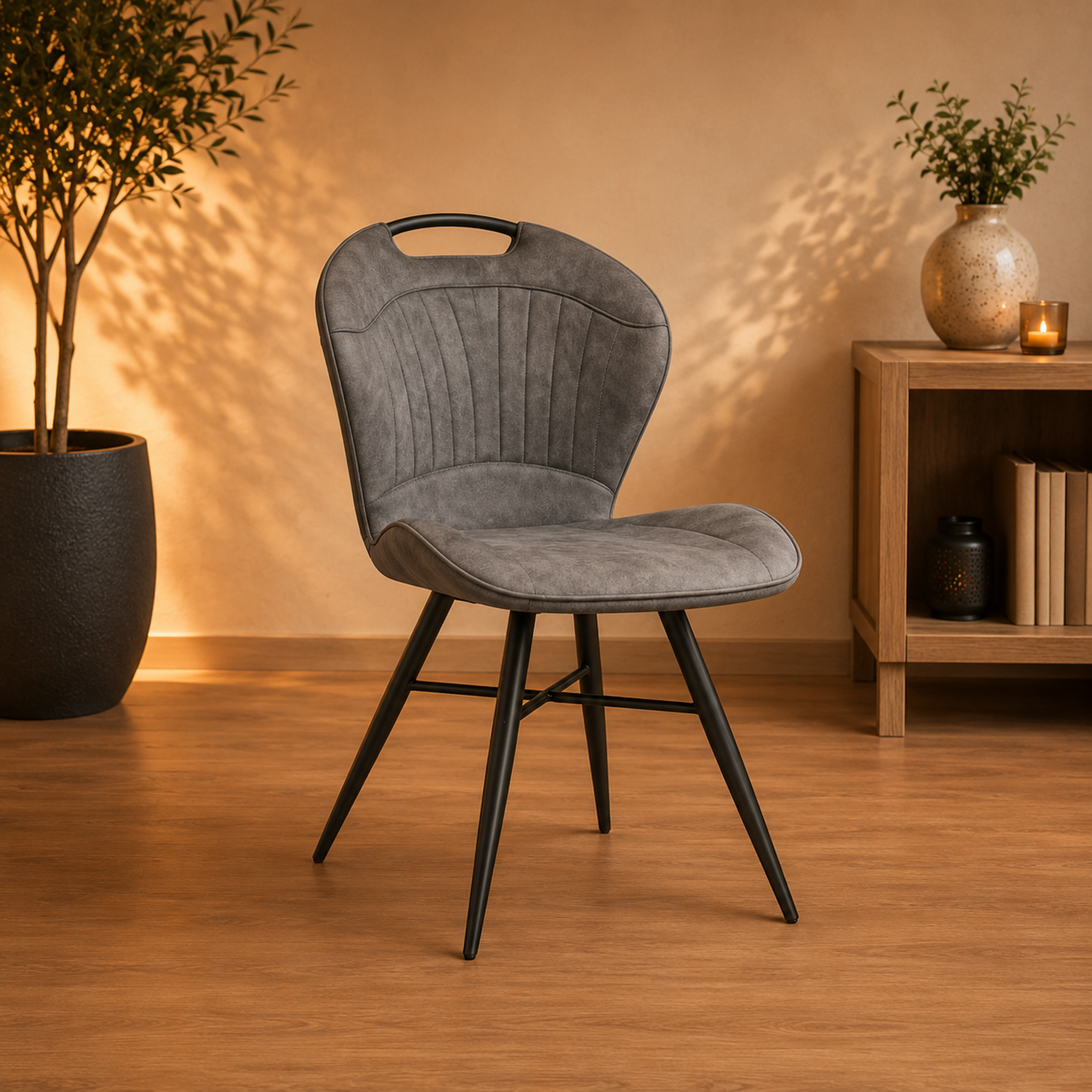 Maxfurn Eetkamerstoel SPLASH Antraciet
