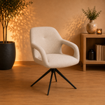 RV Design Move armstoel Stof Sahara Mushroom - Relax functie - frame zwart