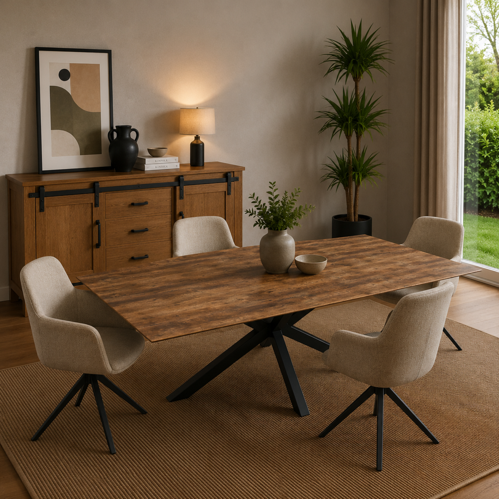 Eettafel Rechthoek Lamulux  240 x 100 x 77