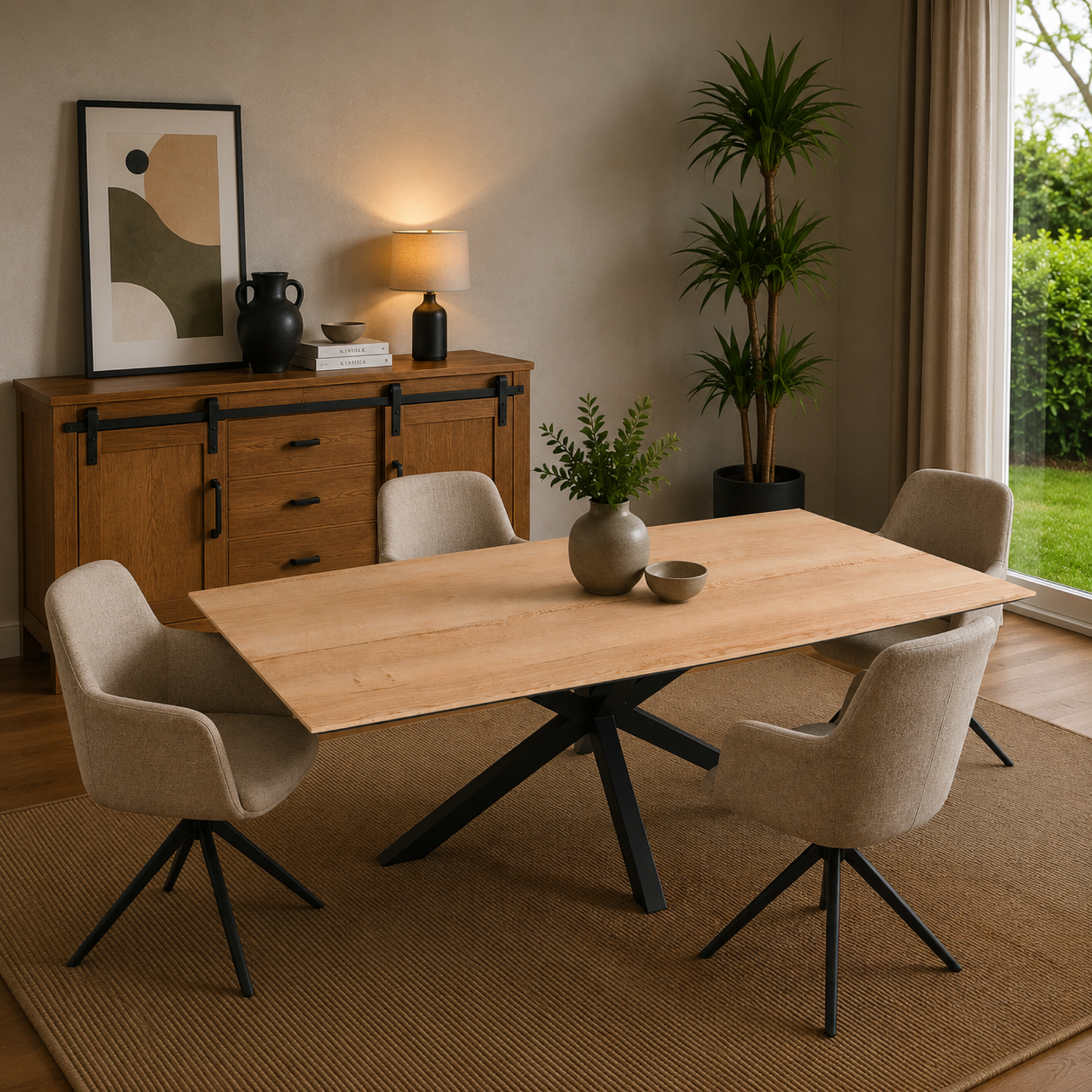 Eettafel Rechthoek Lamulux  220 x 100 x 77