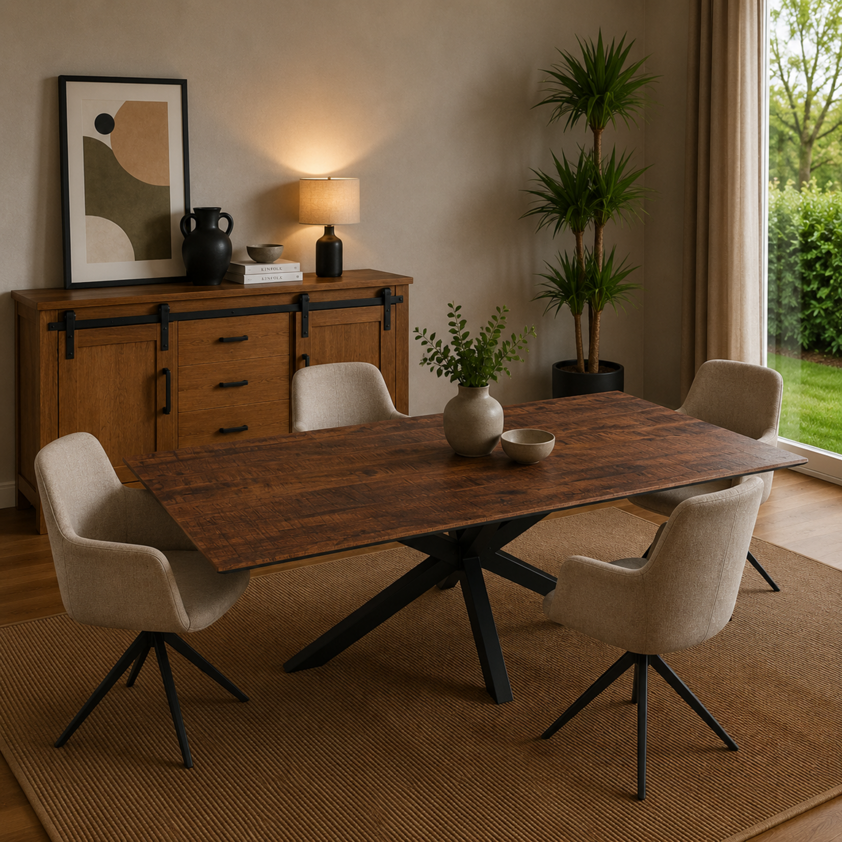 Eettafel Rechthoek Lamulux  160 x 90 x 77