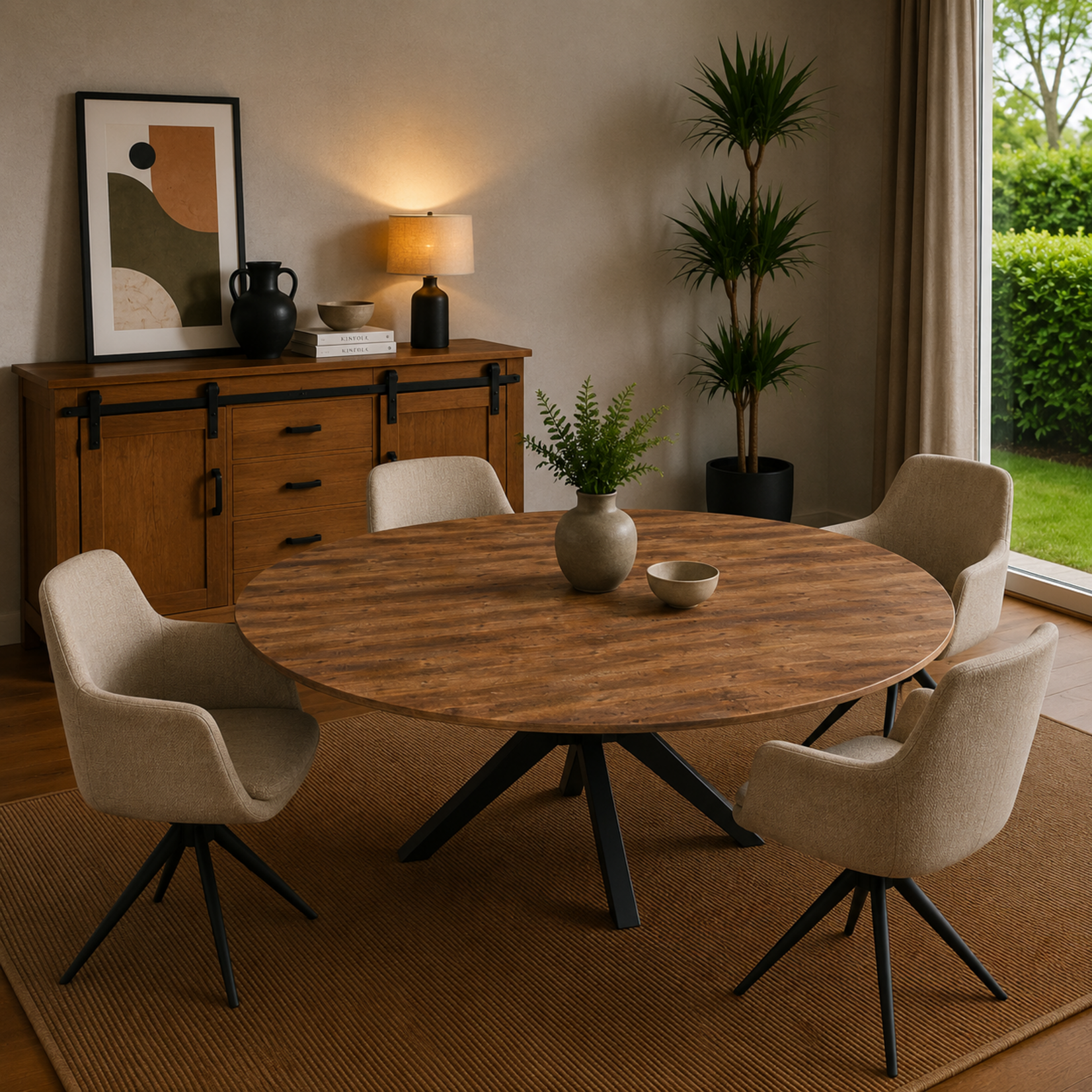 Eettafel Rond Lamulux Ø 150 cm x 77