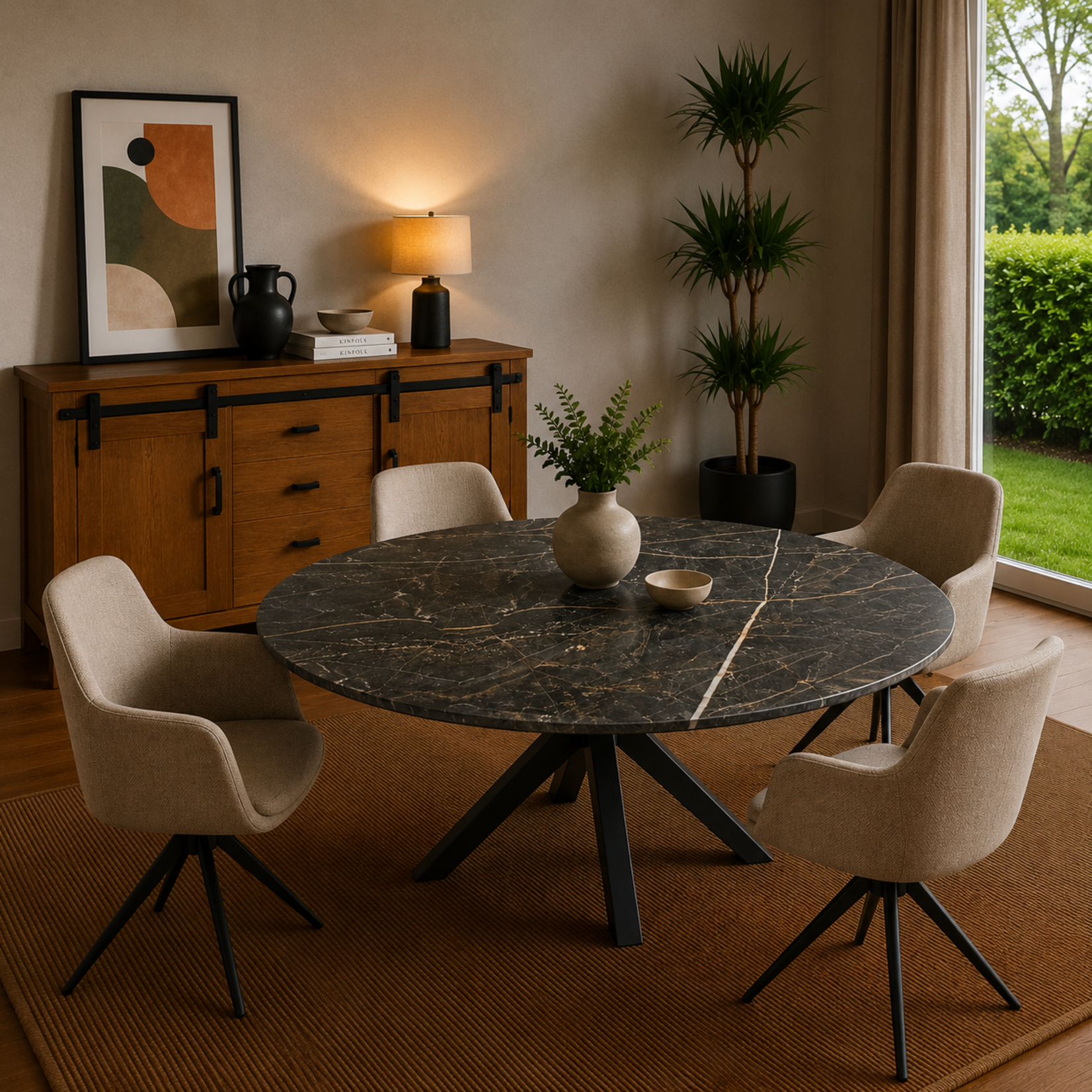 Eettafel Rond Lamulux Ø 140 cm x 77