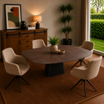 HPL Eetkamer tafel 260x120 Rusty Iron Ocean