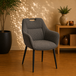 RV Design Adele armstoel Stof Retro Bliss #93 Antraciet