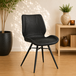 Barrel Stoel Barrel Zwart Eco-Leer