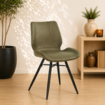 Barrel Stoel Barrel Groen Eco-Leer