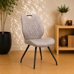 RV Design Stoel Hardy zwart Stof Soft Pebble