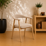 Addi eetkamerstoel met armleuning Beige
