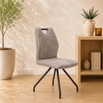 RV Design Stoel Carlos zwart Stof Soft Pebble