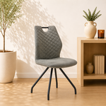 RV Design Stoel Carlos zwart Stof Soft Steel