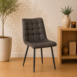 Benoa Eetkamerstoel Lucille Antraciet (set van 4)