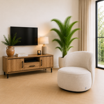 RV Design Sammy Draaifauteuil Stof Loris #01 Cream