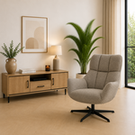 Maxfurn Fauteuil Modesto Dolphin – Draaifauteuil in zachte Art-stof