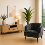 Billy Fauteuil Billy Antraciet Velvet