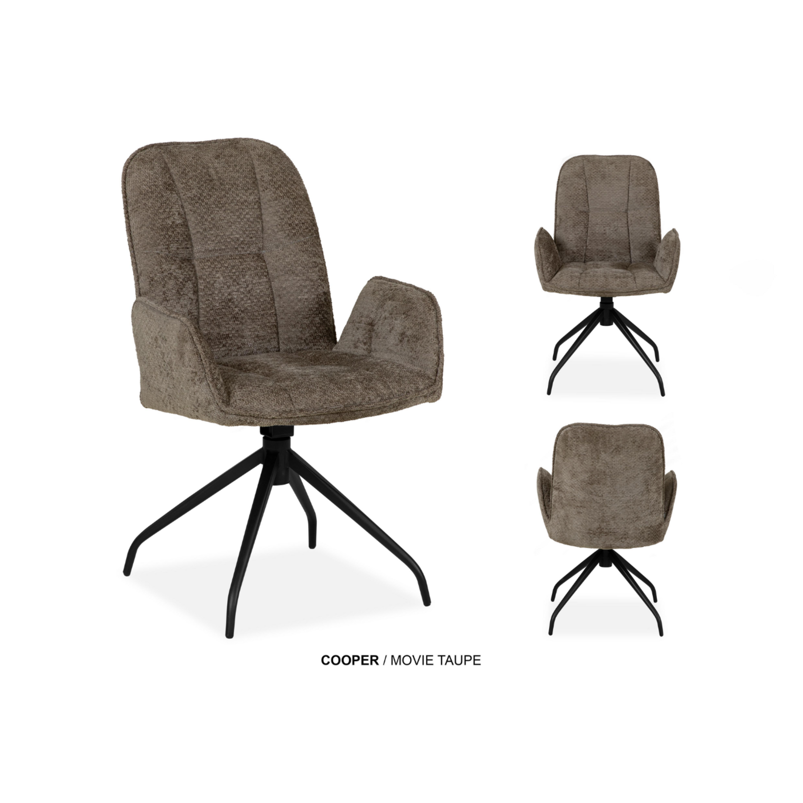 Cooper Eetkamerstoel Cooper movie taupe