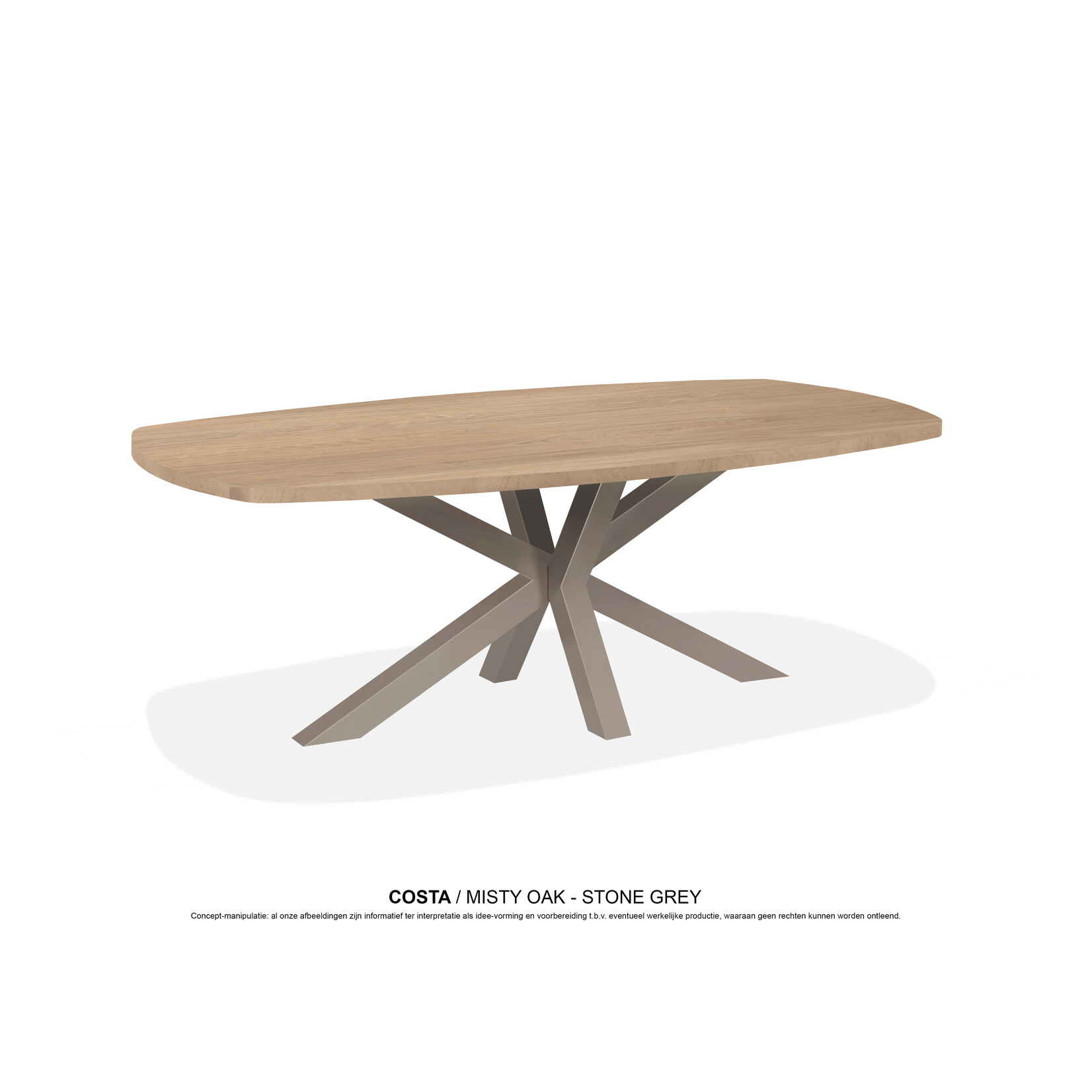 Costa Costa Deens ovaal 160x92x77cm - 18 kleuren verkrijgbaar