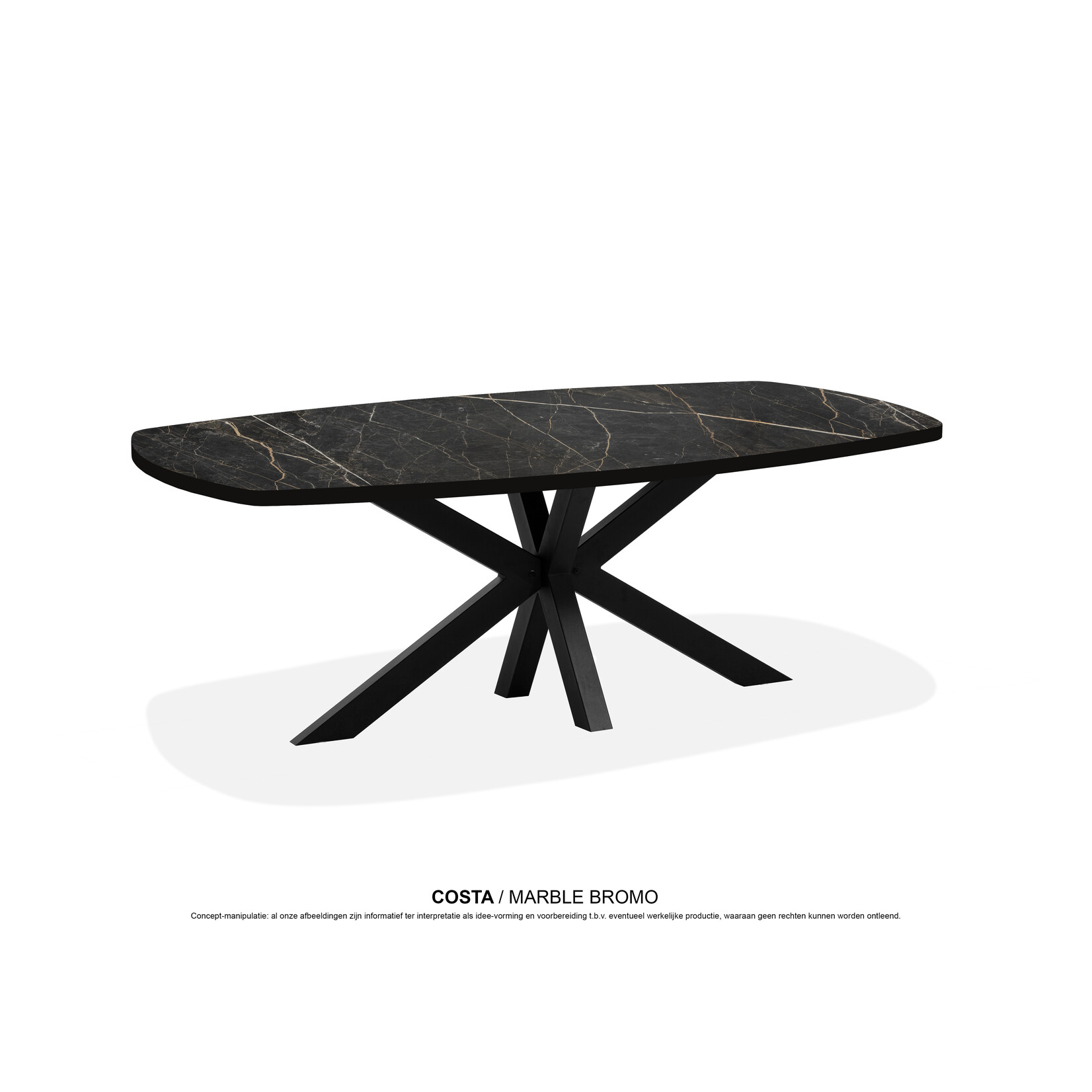 Costa Costa Deens ovaal 160x92x77cm - 18 kleuren verkrijgbaar