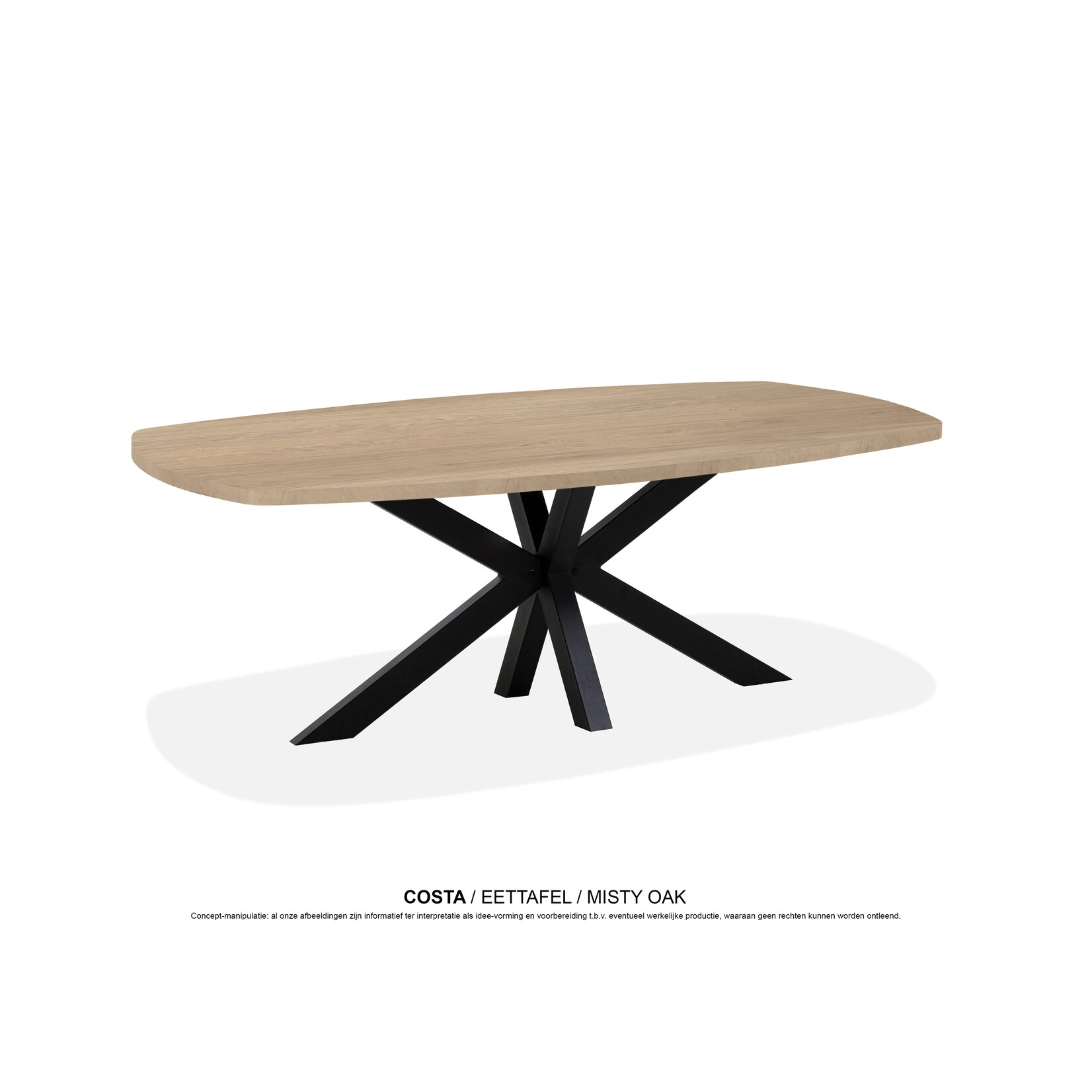 Costa Costa Deens ovaal 160x92x77cm - 18 kleuren verkrijgbaar
