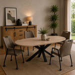 Costa Eettafel Costa Deens ovaal 220x102x77cm