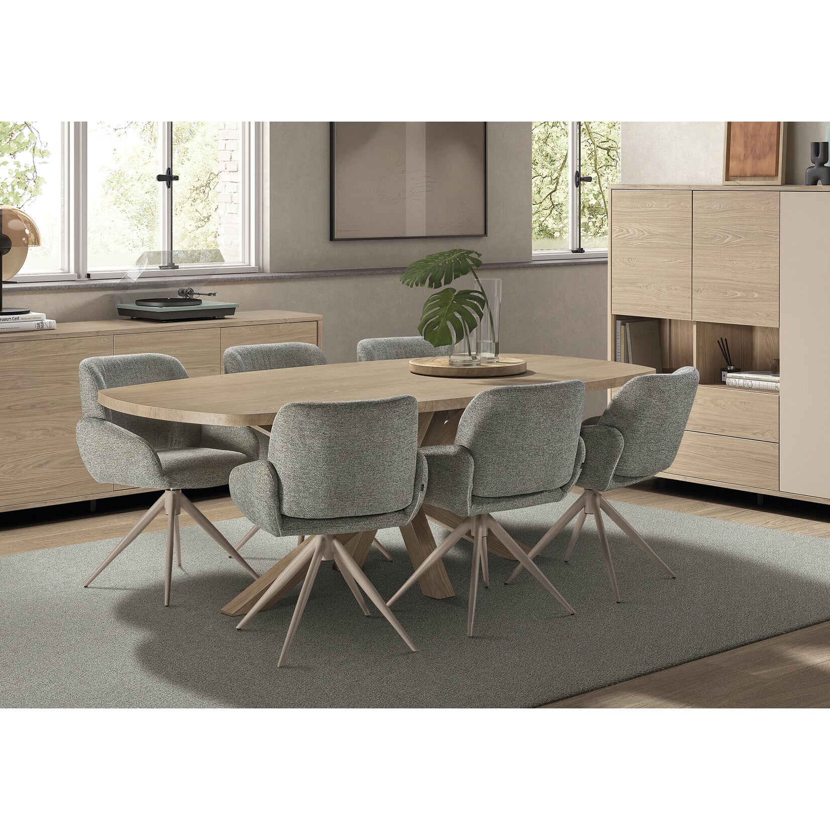 Costa Eettafel Costa Deens ovaal 250x110x77cm