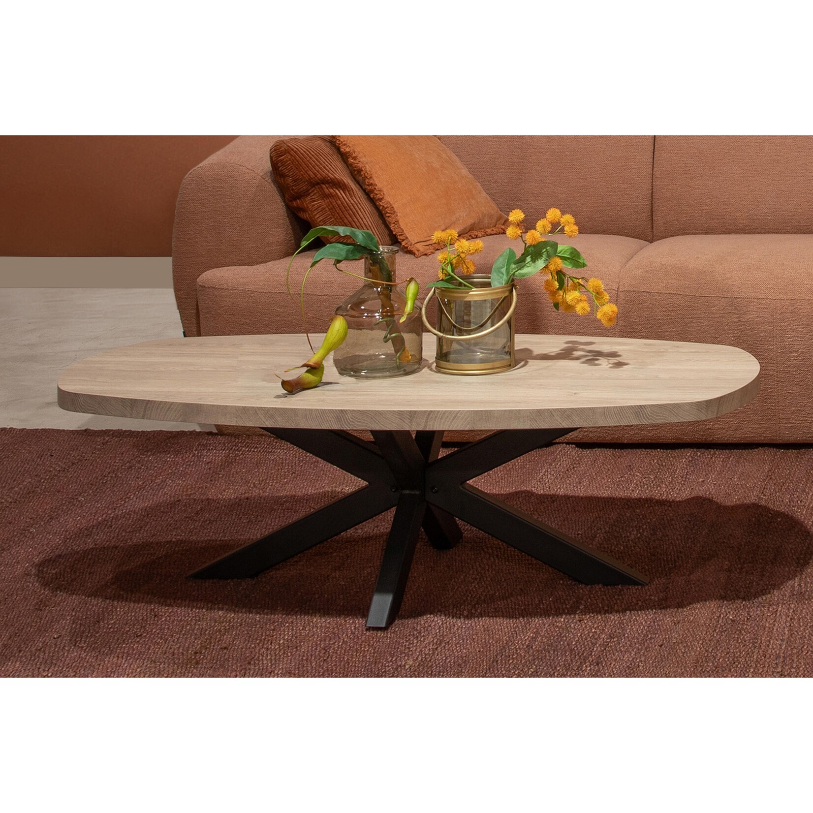 Costa Costa Salontafel Deens ovaal 135x67x43cm