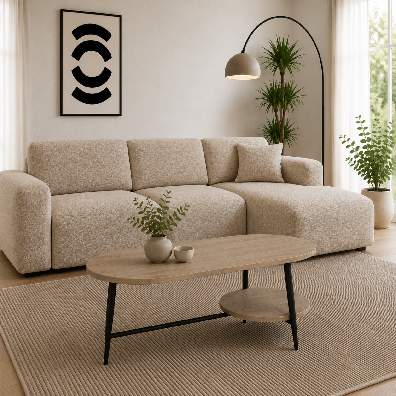 Cubik CUBIK-4 Salontafel Organisch – Lamulux