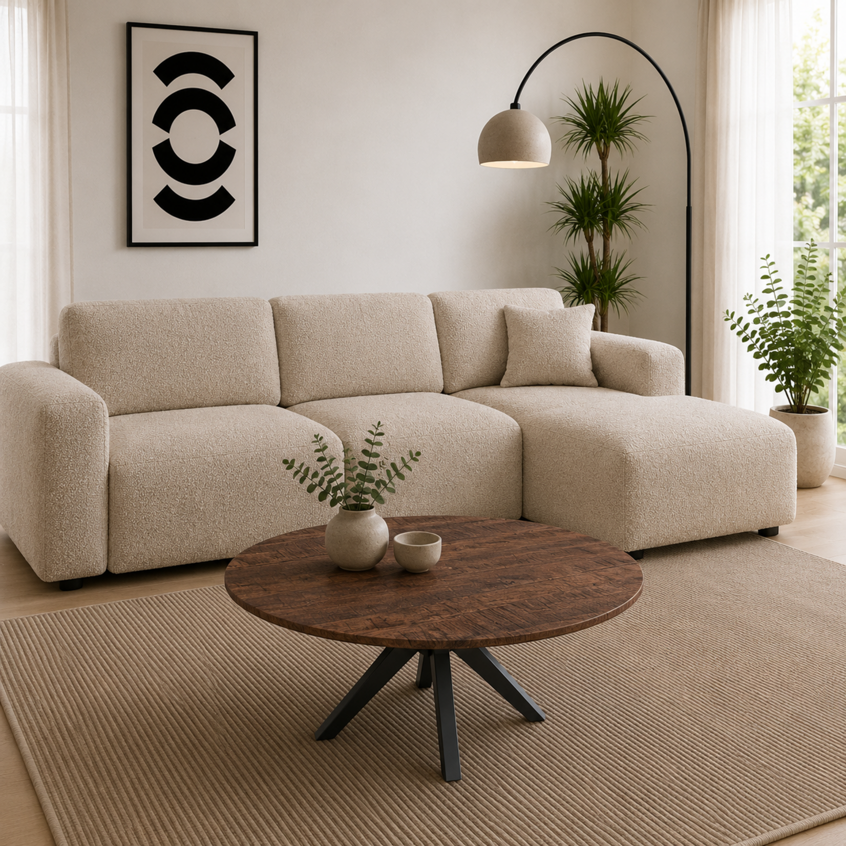 Salontafel Rond Lamulux Ø 80 cm x 42