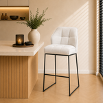 Barkruk Jelle wit polyester 82 cm